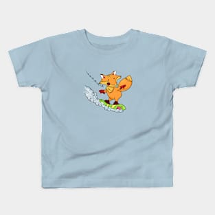 very scared fox Kids T-Shirt